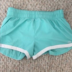 gap fit shorts mint color